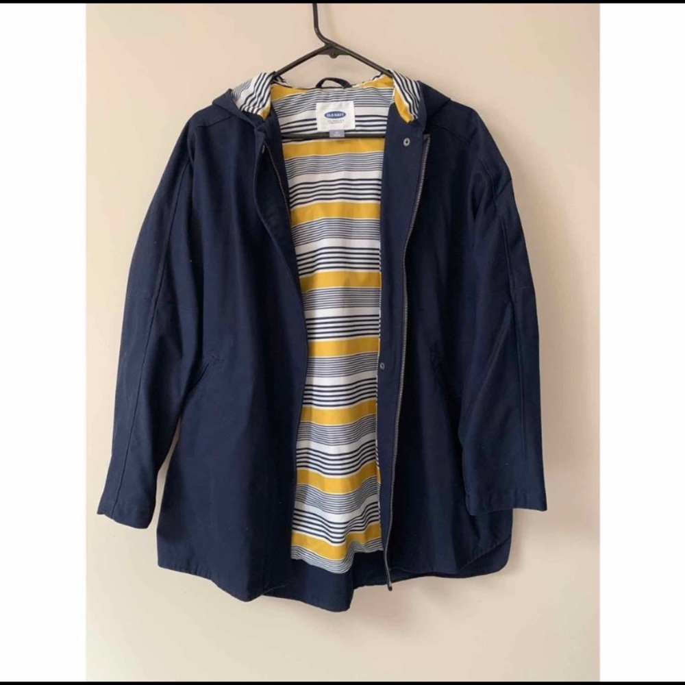 Old Navy Jacket, Striped Lining